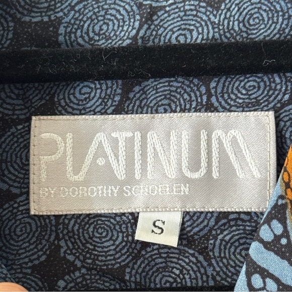 Vintage 90s artsy cropped light weight rayon bomber jacket size Small - Picture 11 of 12